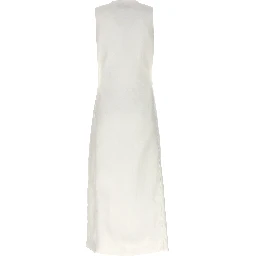 White Flax Sleeveless Jacket