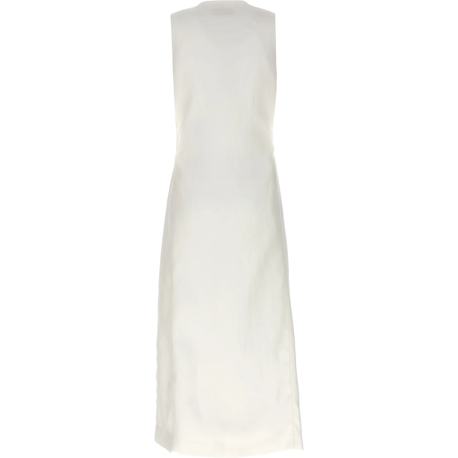White Flax Sleeveless Jacket