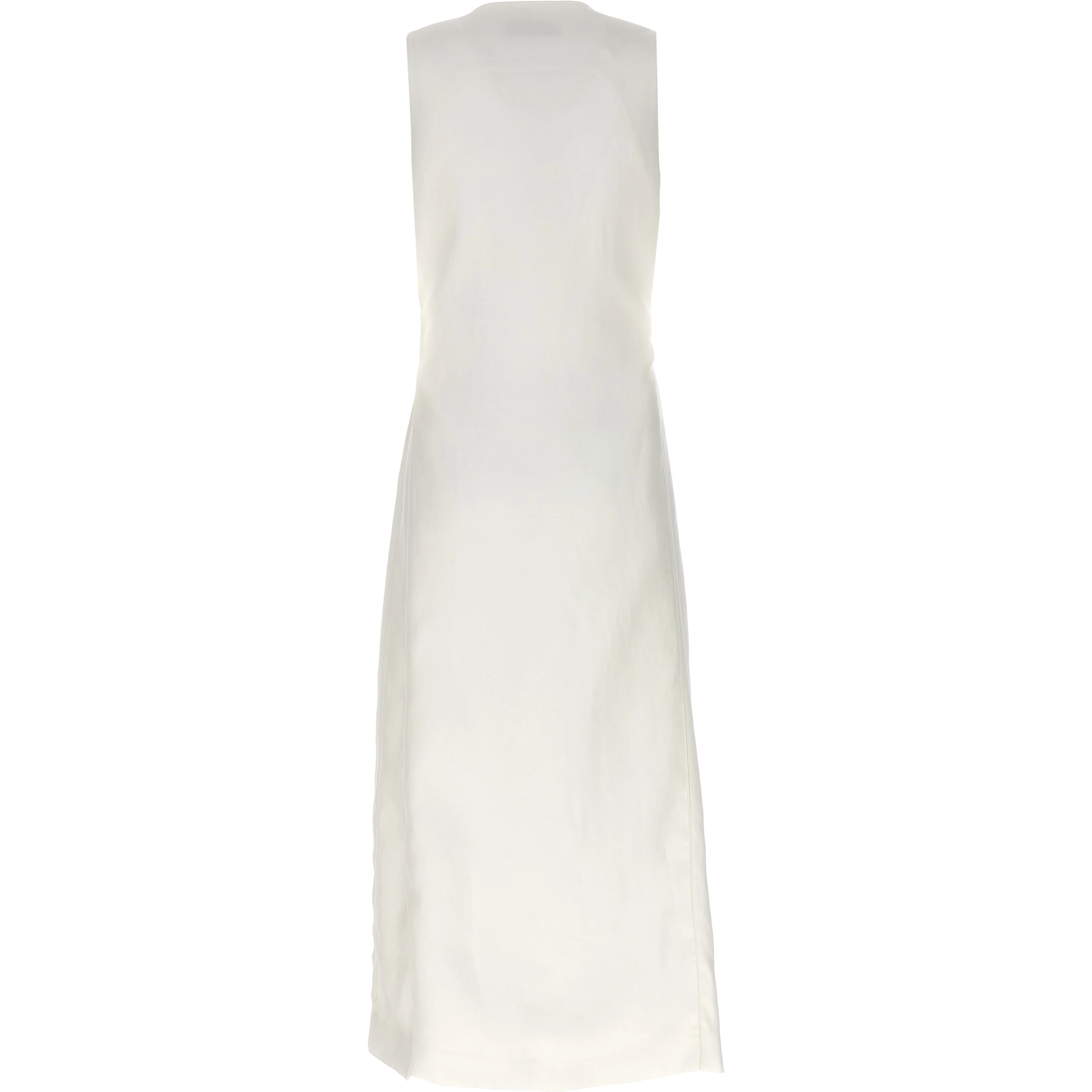 White Flax Sleeveless Jacket