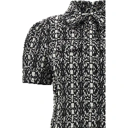 Bicolor Polyester Short Dress