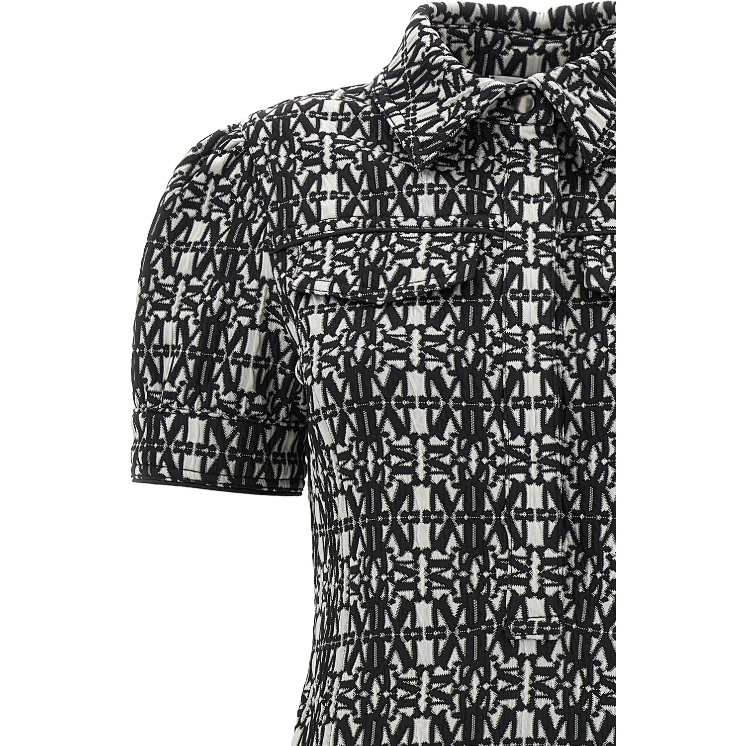 Bicolor Polyester Short Dress