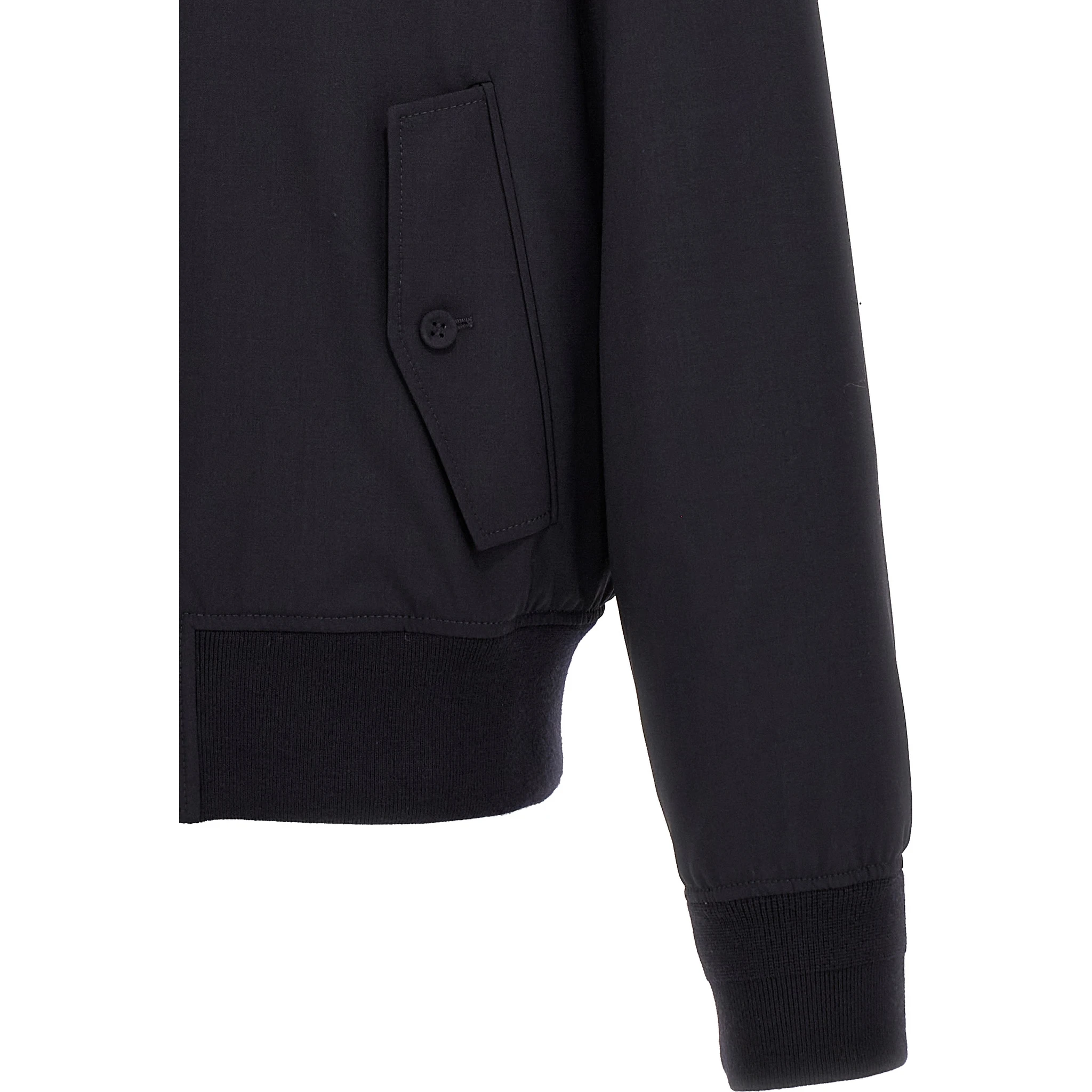 Blue Elastane Bomber