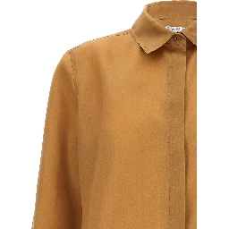 Beige Silk Blouse