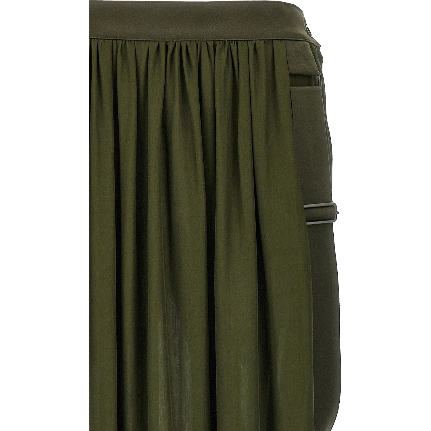 Bicolor Silk Mini Skirt
