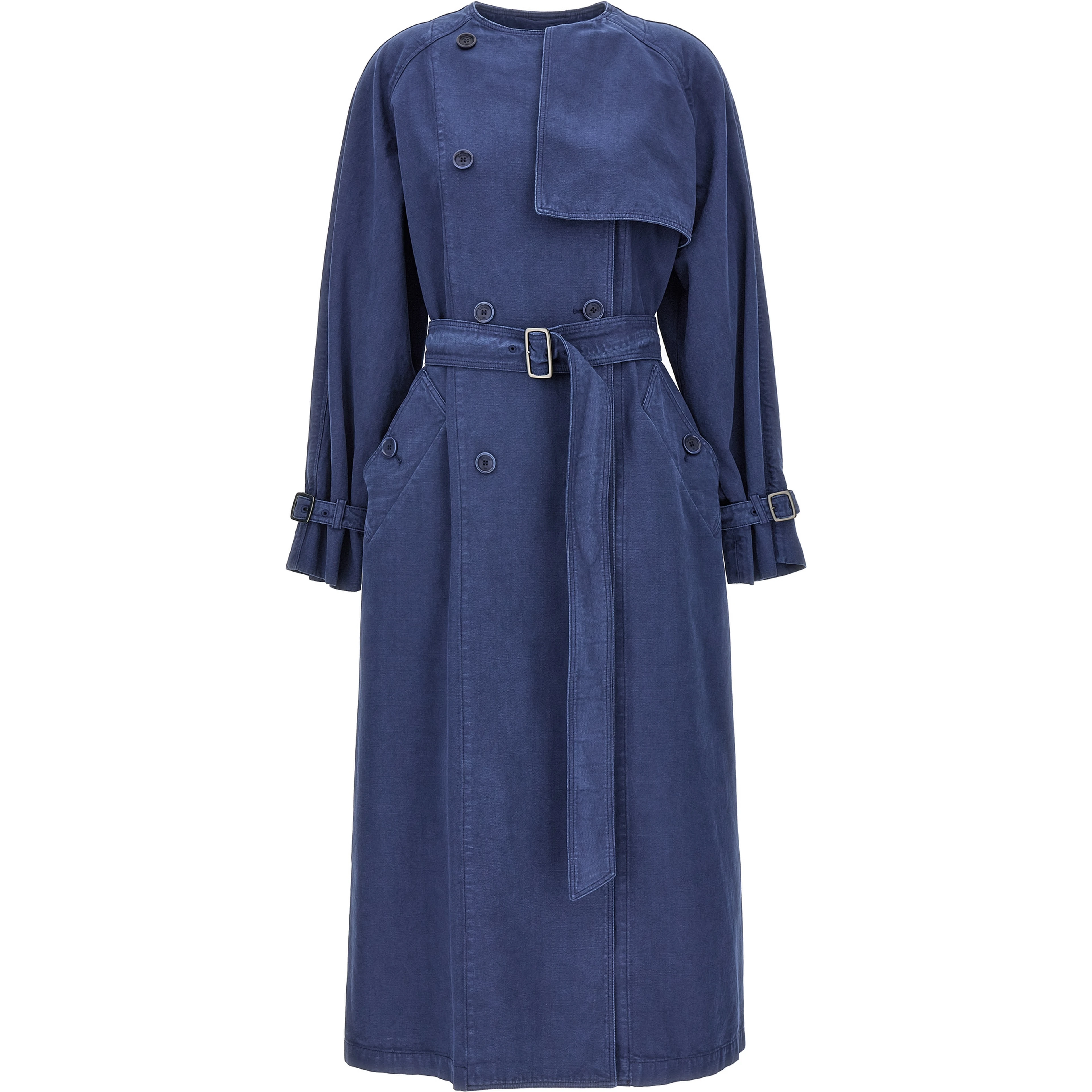 Blue Cotton Coat