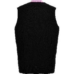 Multicolor Wool Sleeveles Sweater