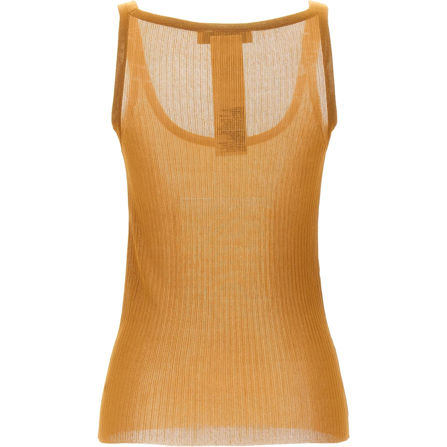 Beige Silk Tank Tops