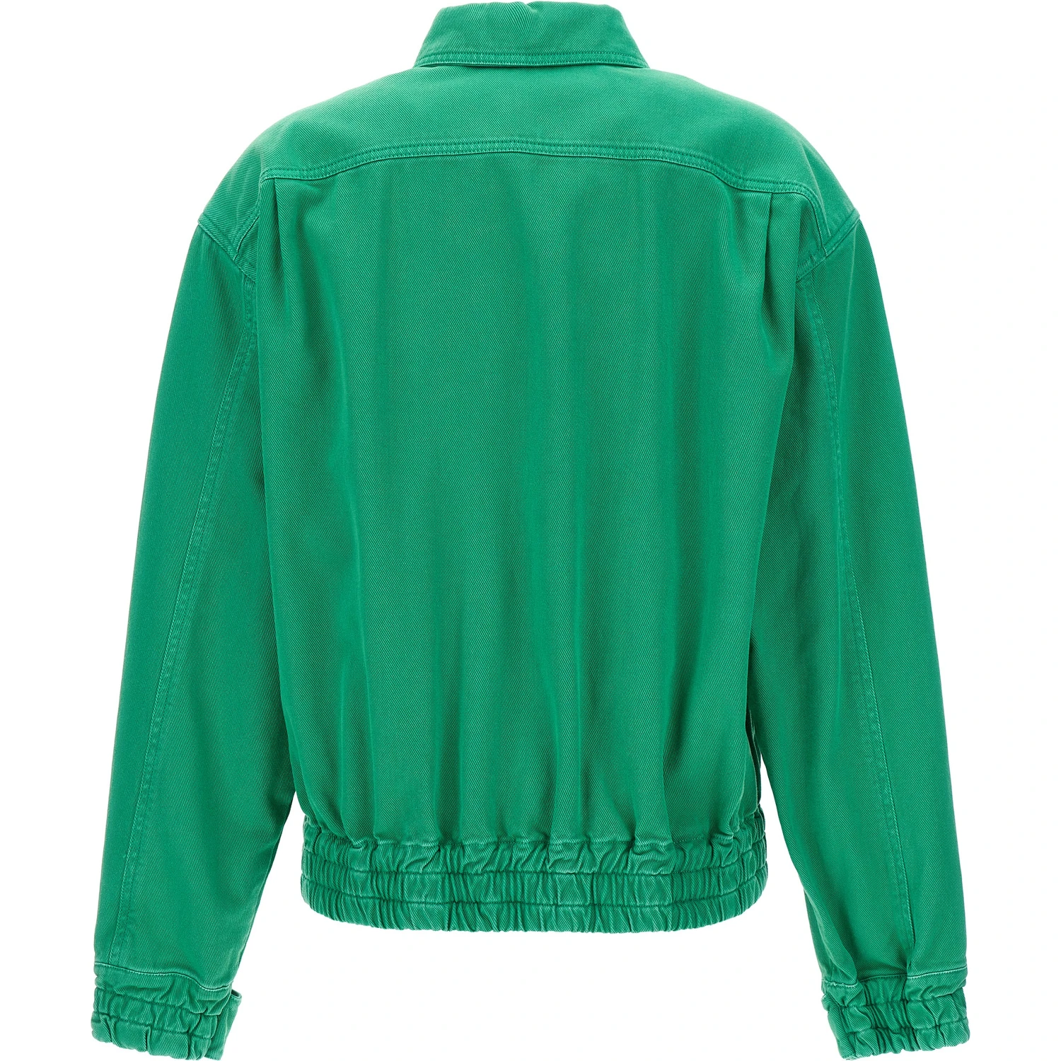 Bicolor Cotton Full-Length Jacket