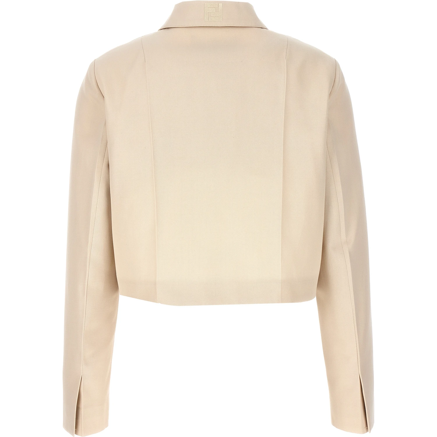 Beige Wool Full-Length Jacket