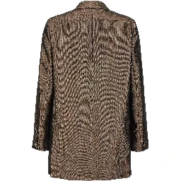 Brown Silk Blazer