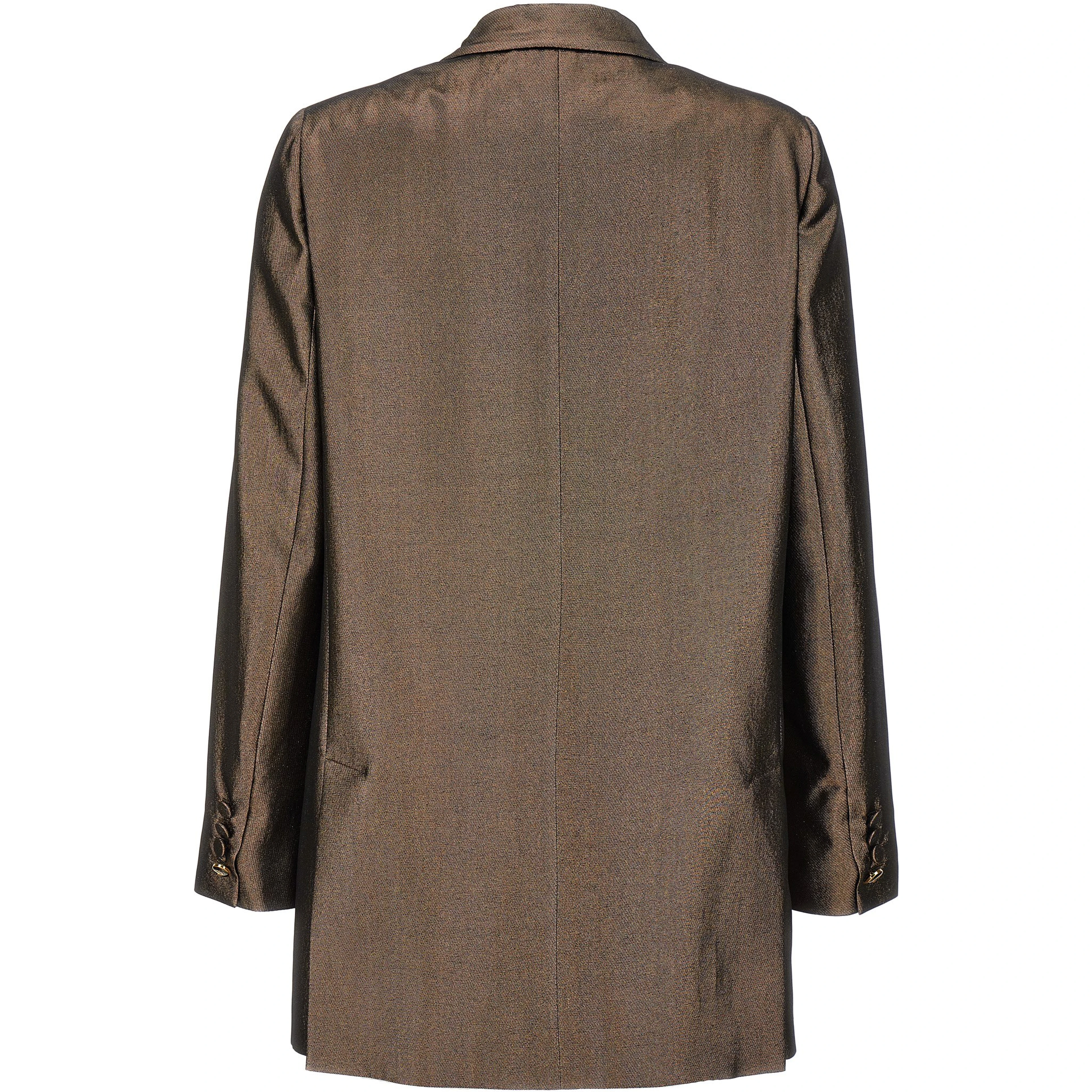 Brown Silk Blazer
