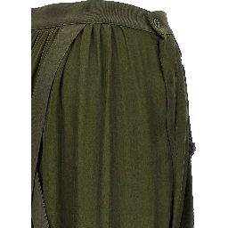 Bicolor Silk Mini Skirt