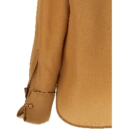 Beige Silk Blouse