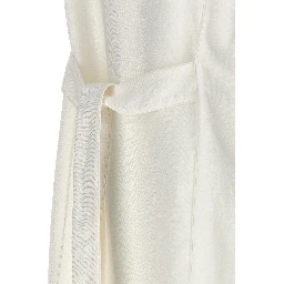 White Flax Sleeveless Jacket
