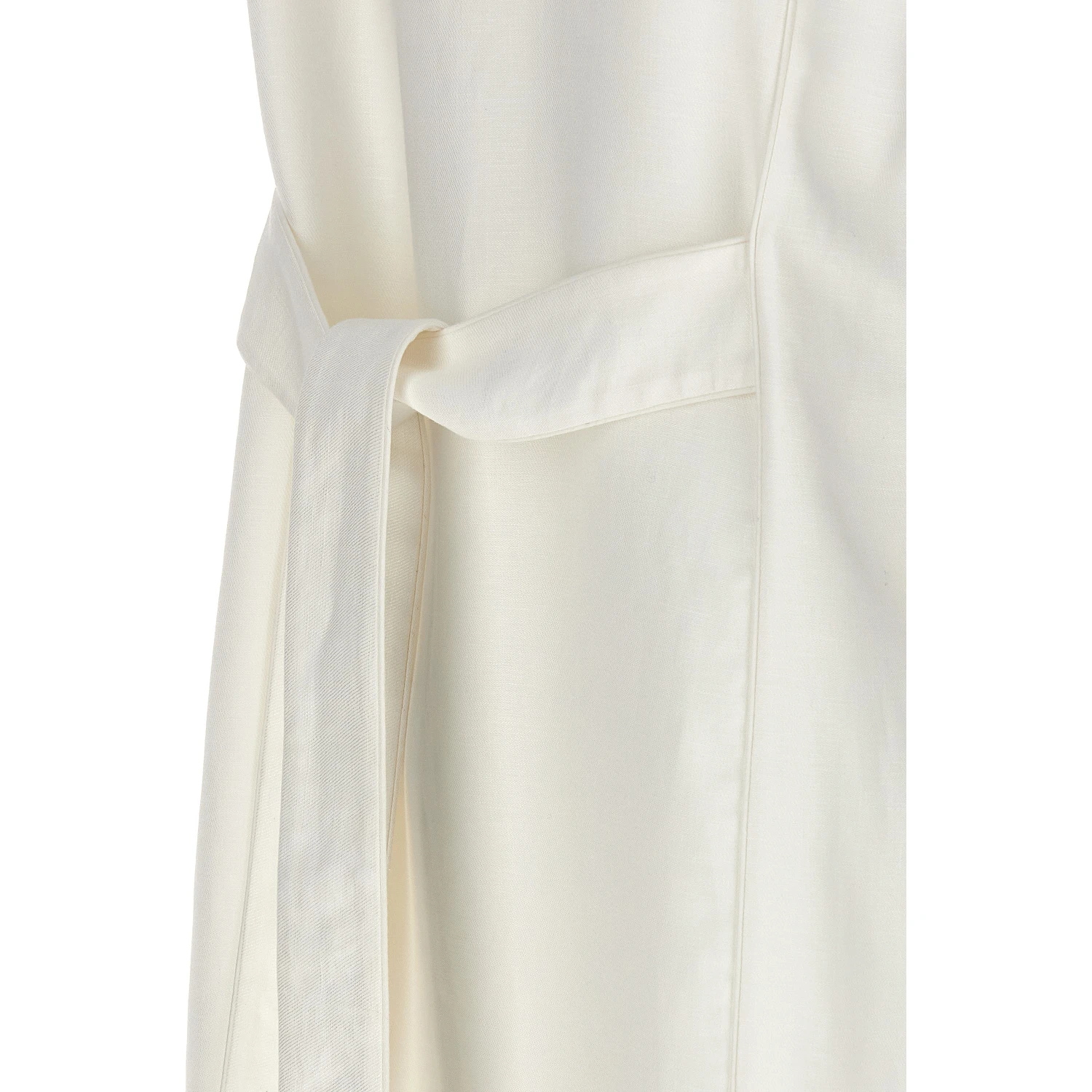 White Flax Sleeveless Jacket