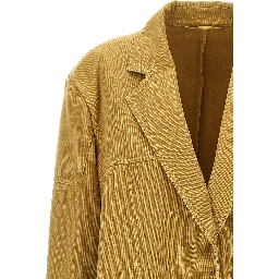 Beige Cotton Blazer