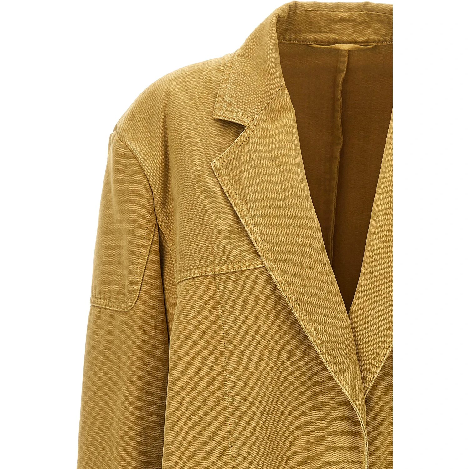 Beige Cotton Blazer