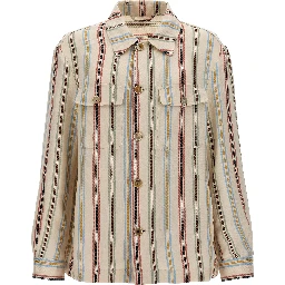 Multicolor Linen Blouse