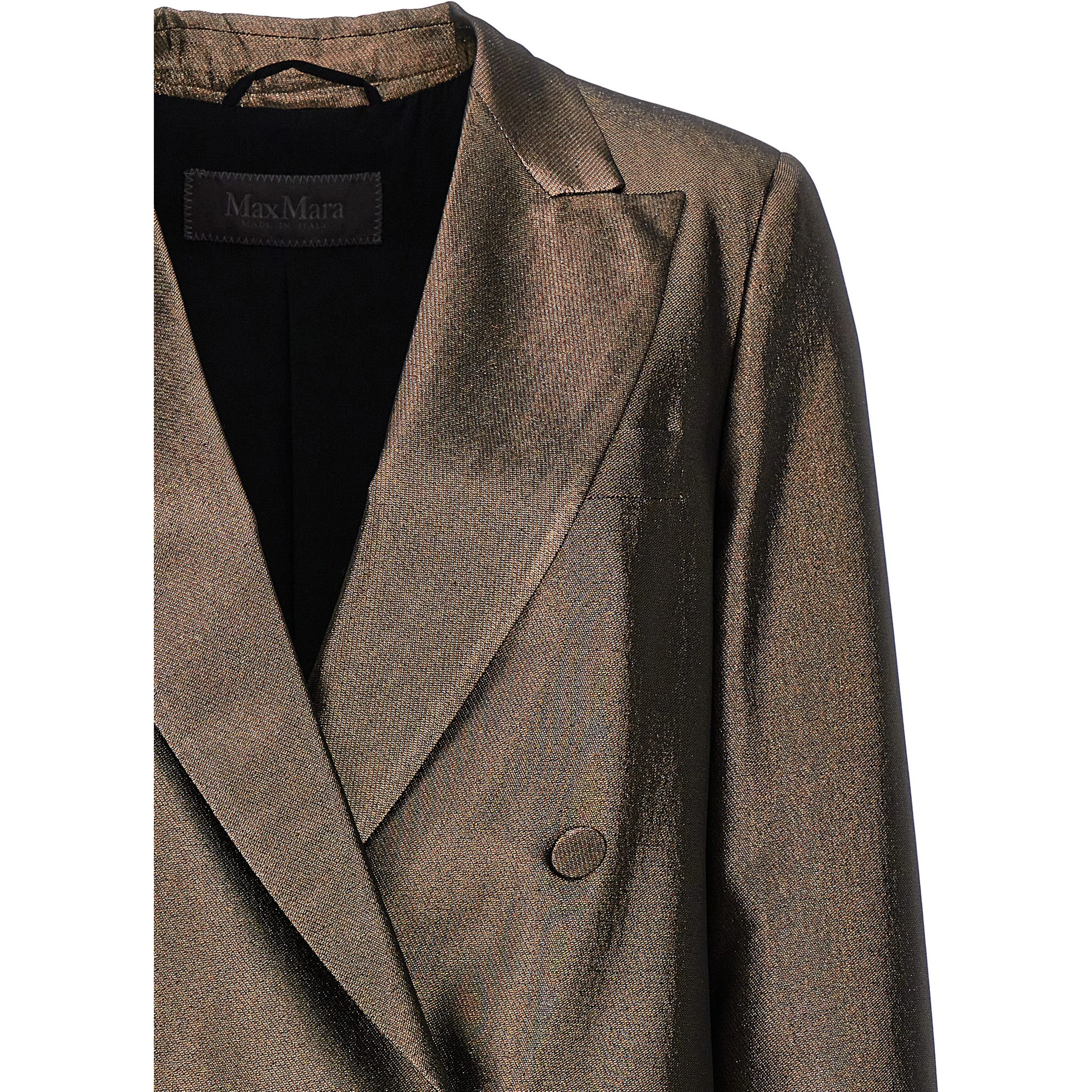 Brown Silk Blazer