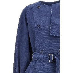 Blue Cotton Coat