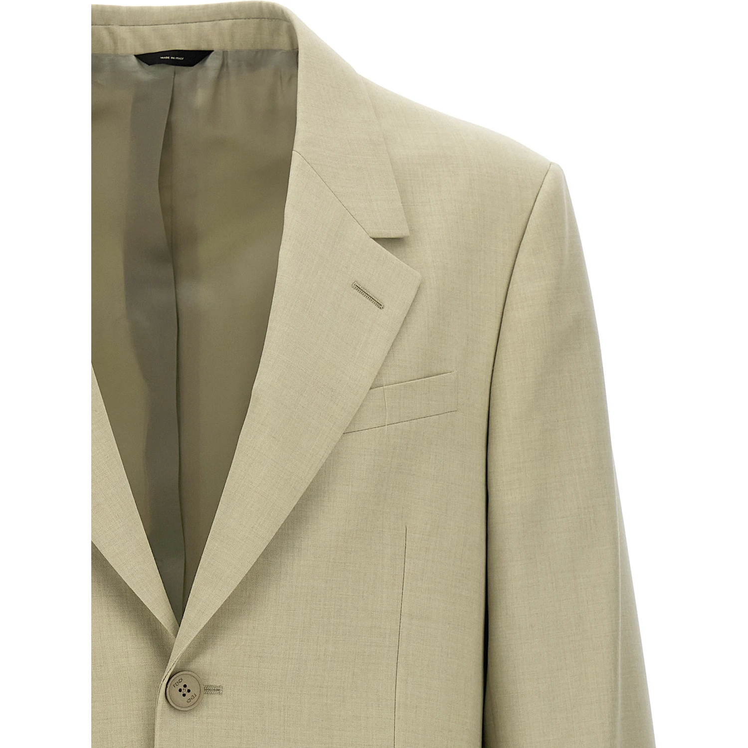 Beige Virgin Wool Blazer