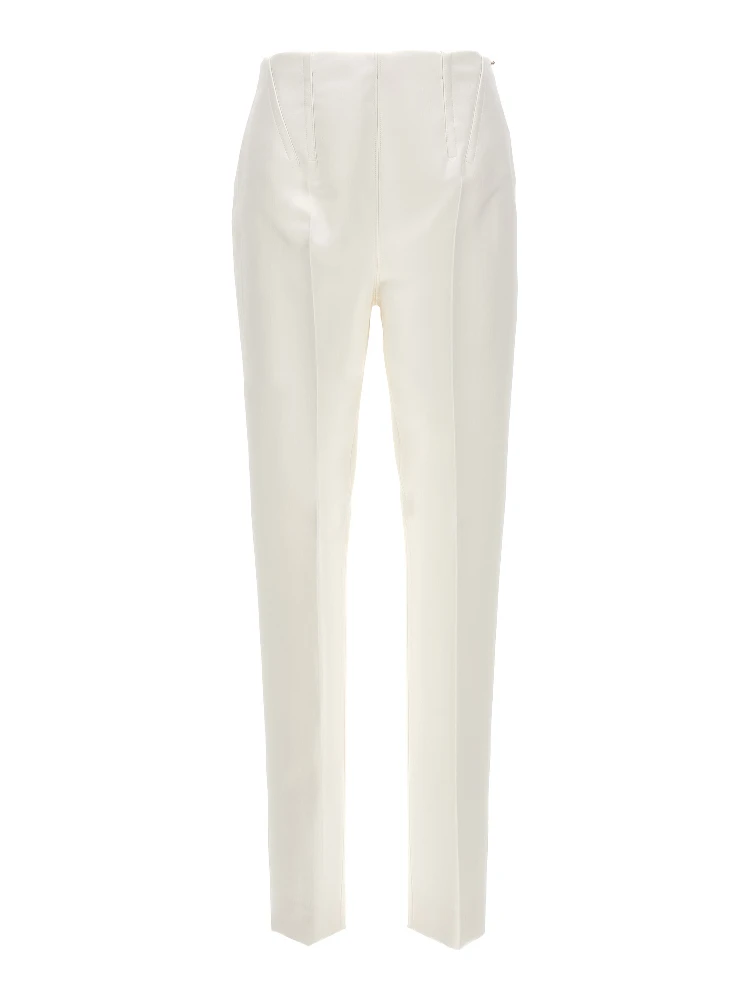 White Acetate Dress Pants
