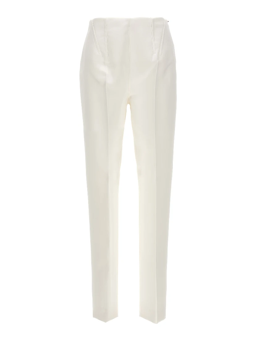 White Acetate Dress Pants