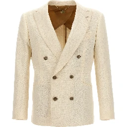 White Silk Blazer