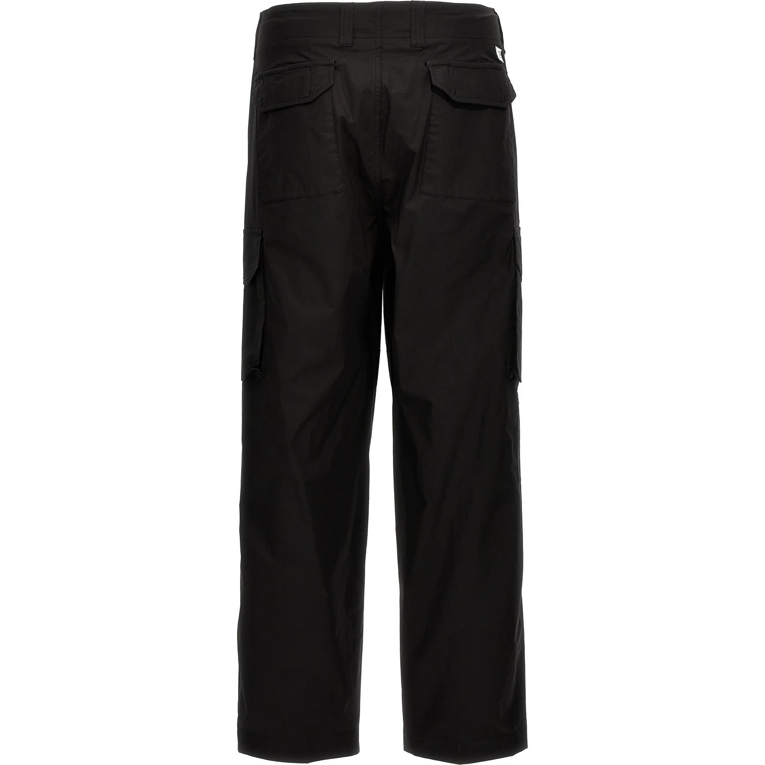 Black Cotton Cargo Pants