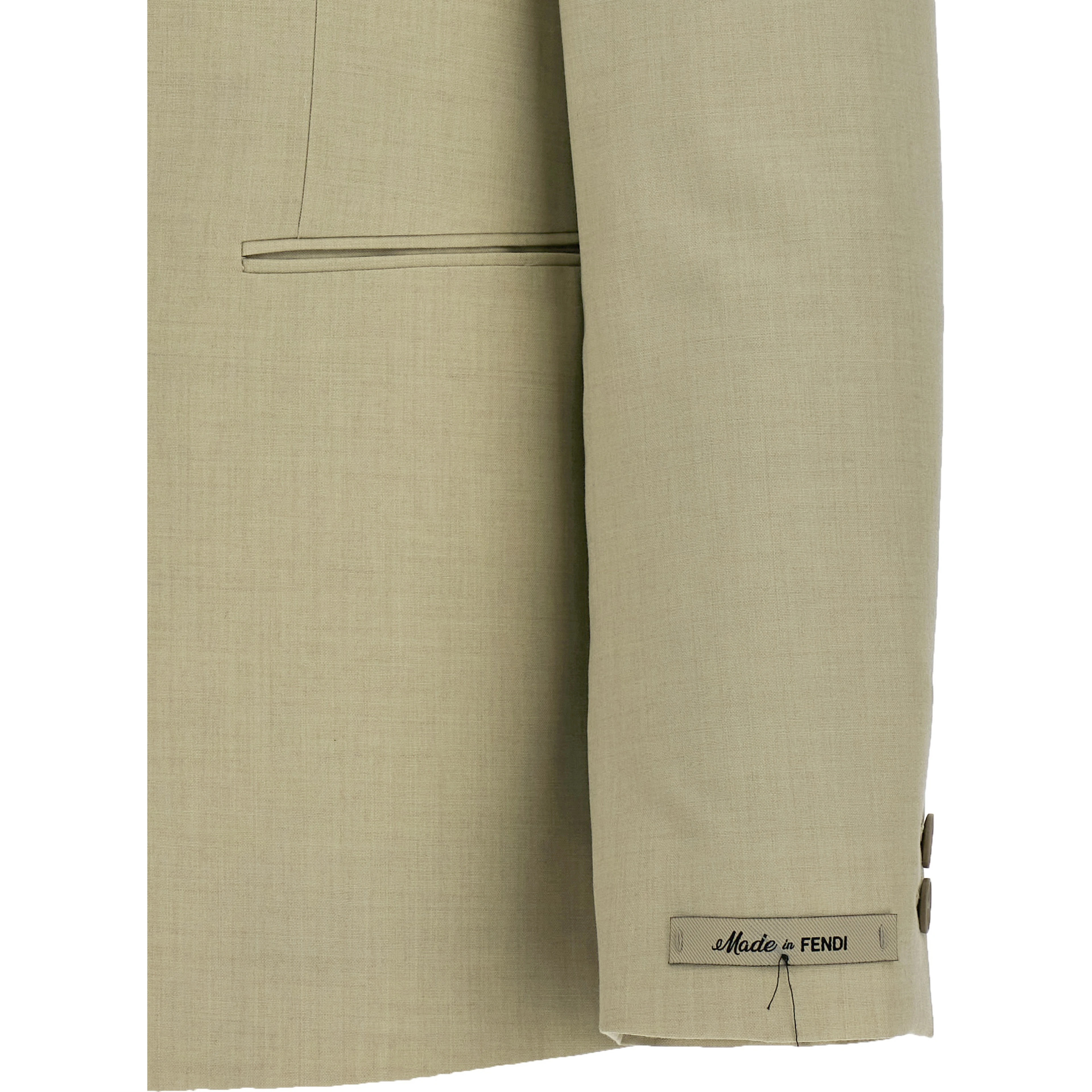 Beige Virgin Wool Blazer