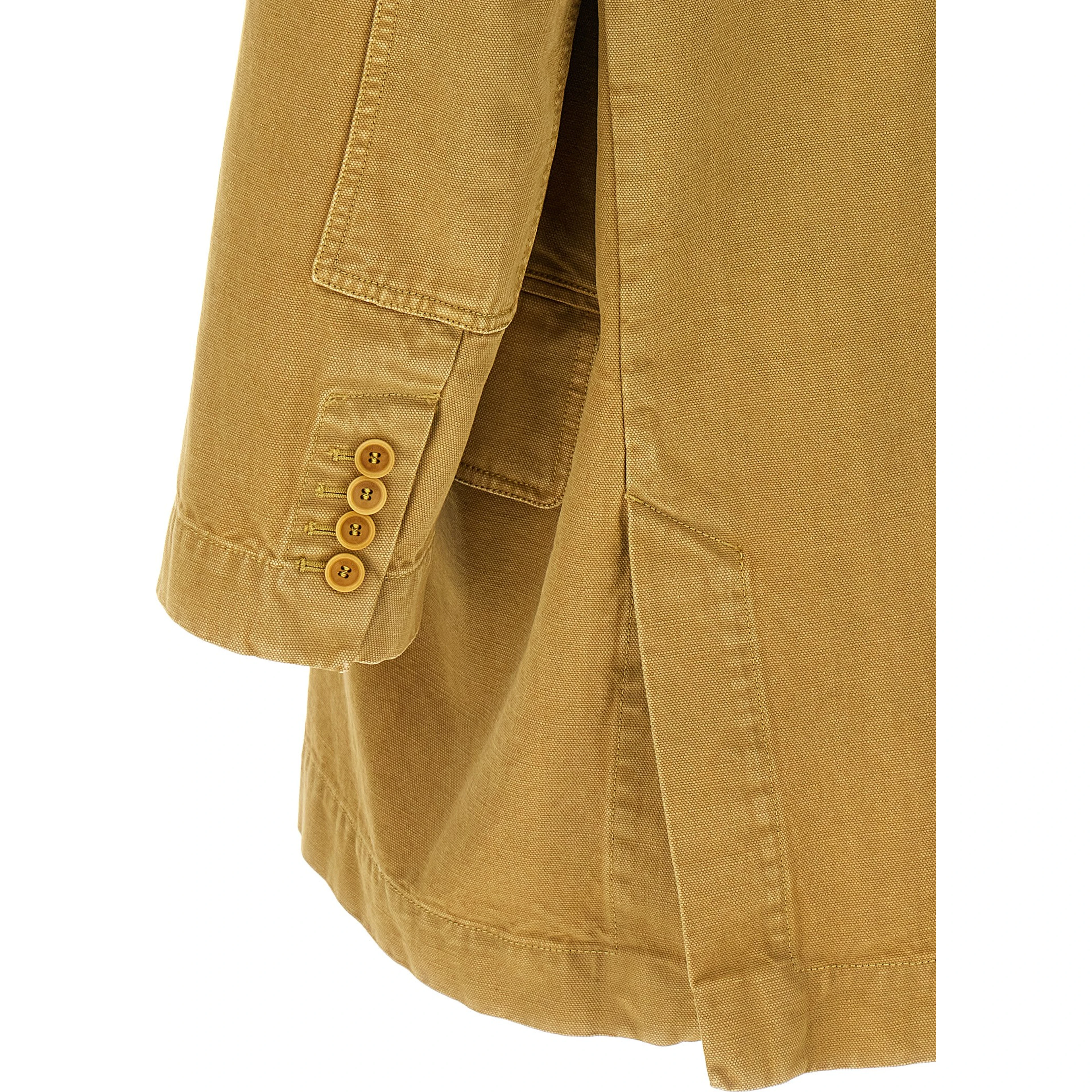 Beige Cotton Blazer