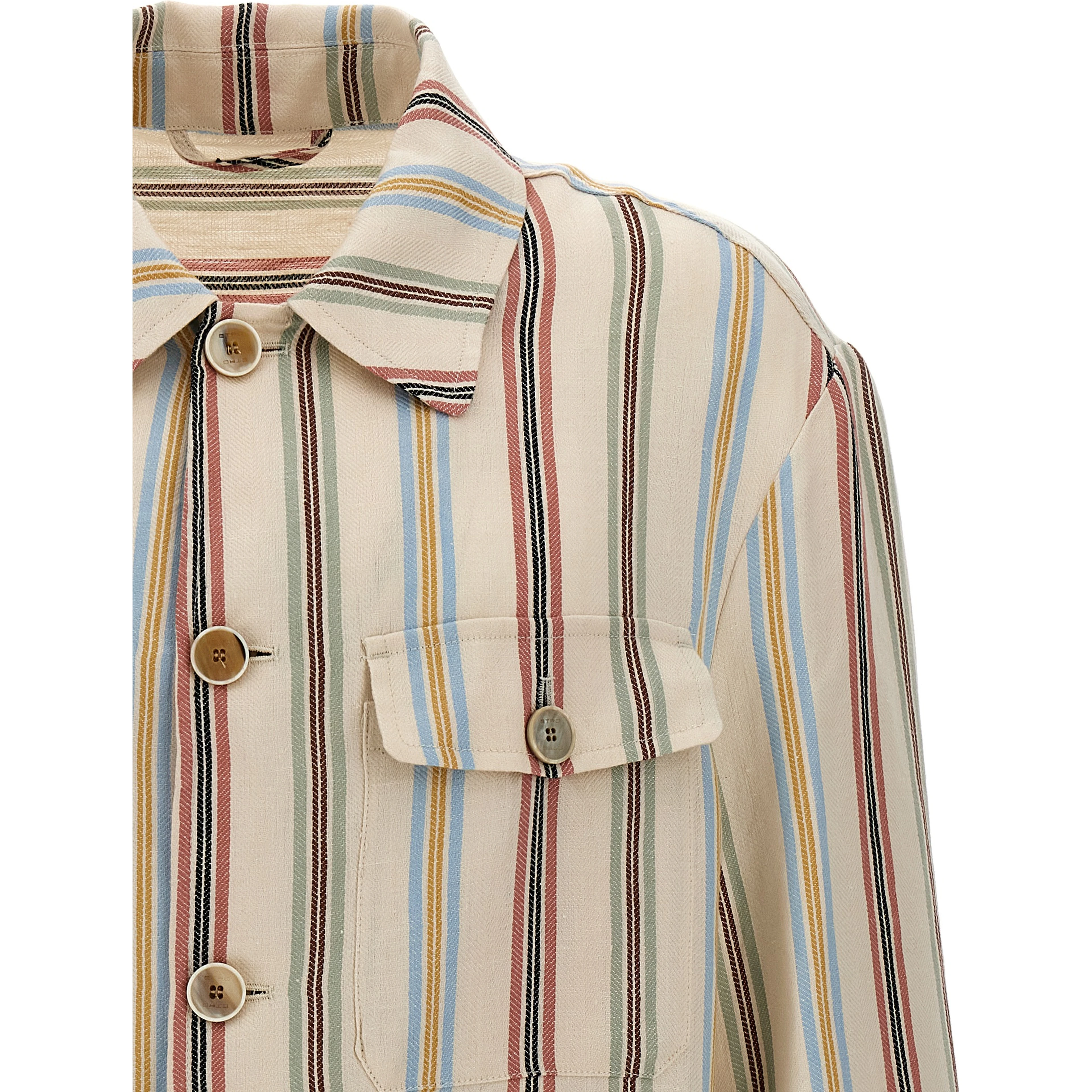 Multicolor Linen Blouse