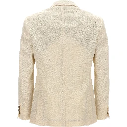 White Silk Blazer