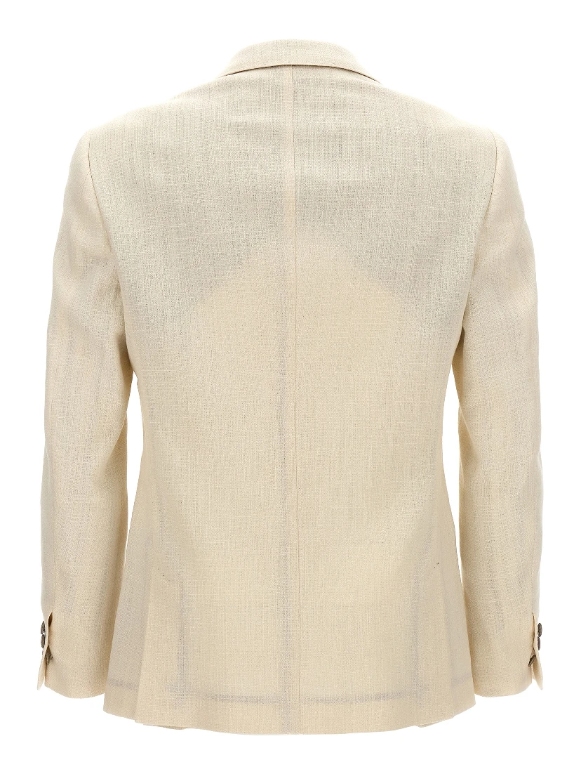 White Silk Blazer