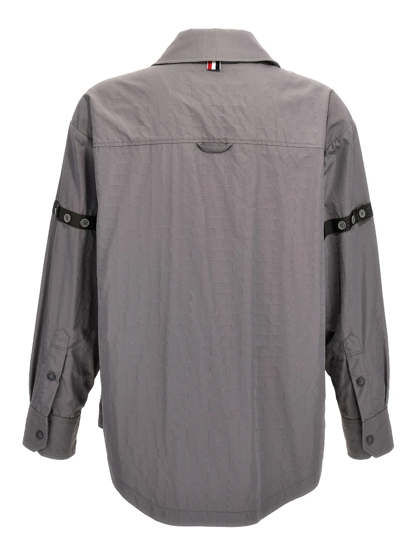 Gray Polyamide Blouse
