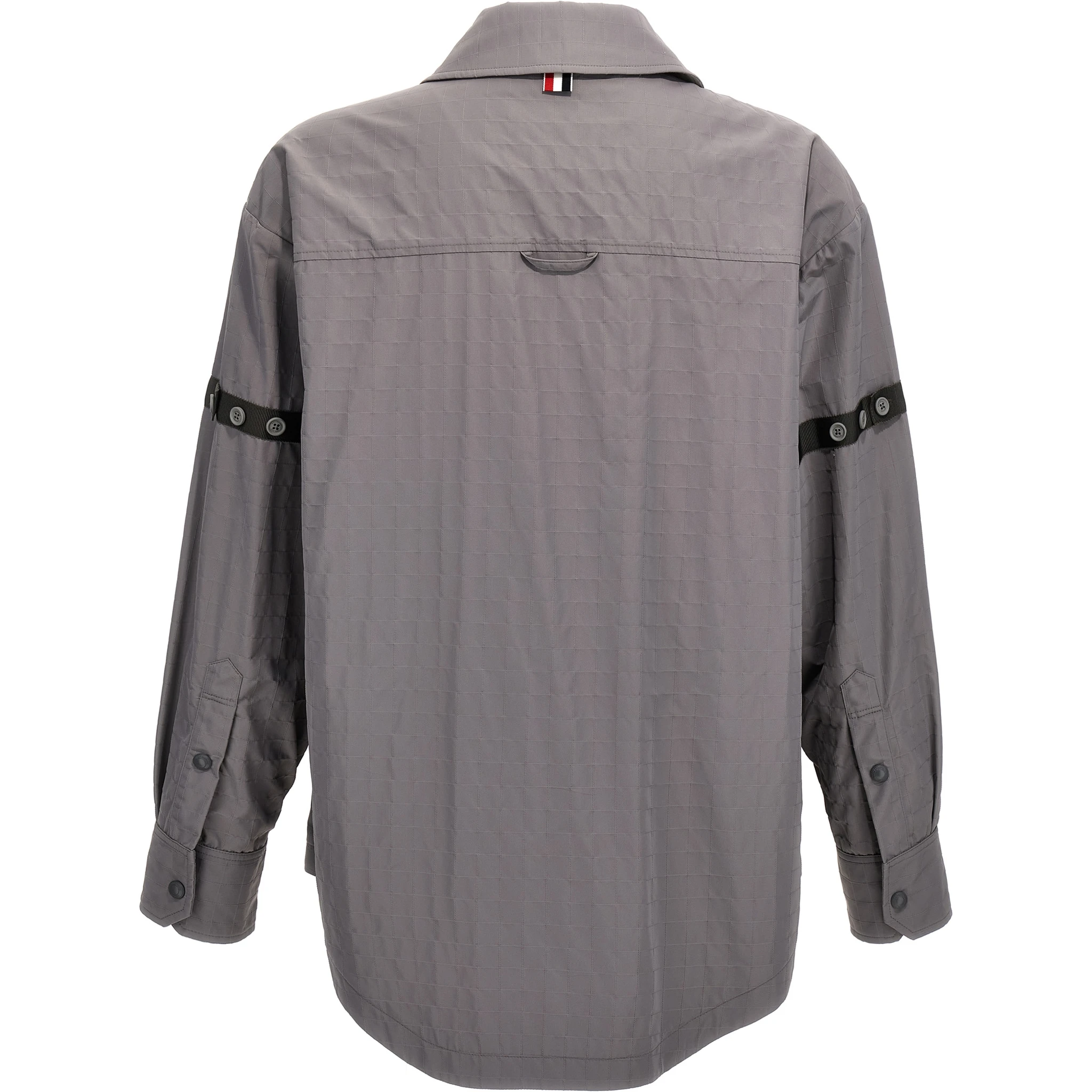 Gray Polyamide Blouse
