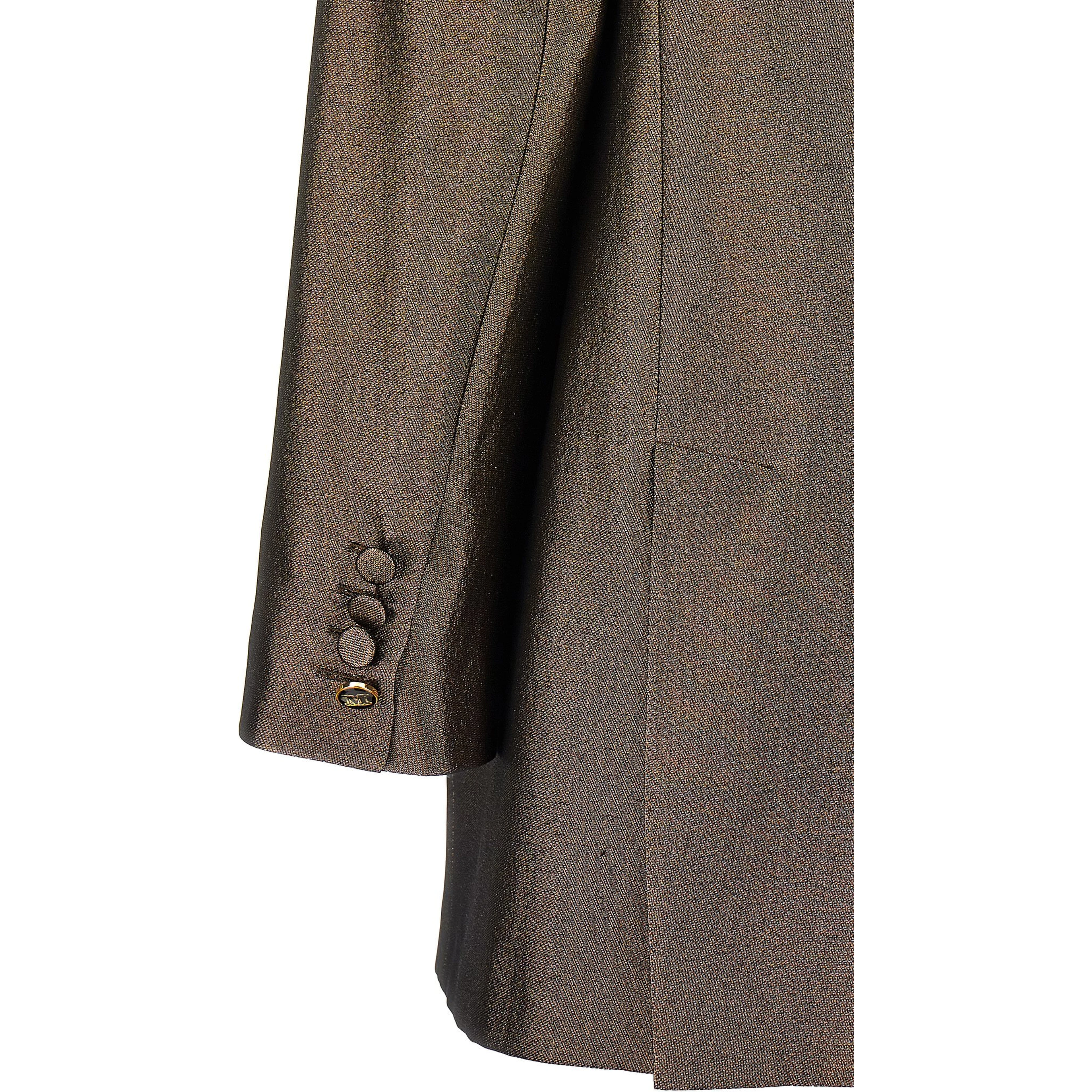 Brown Silk Blazer