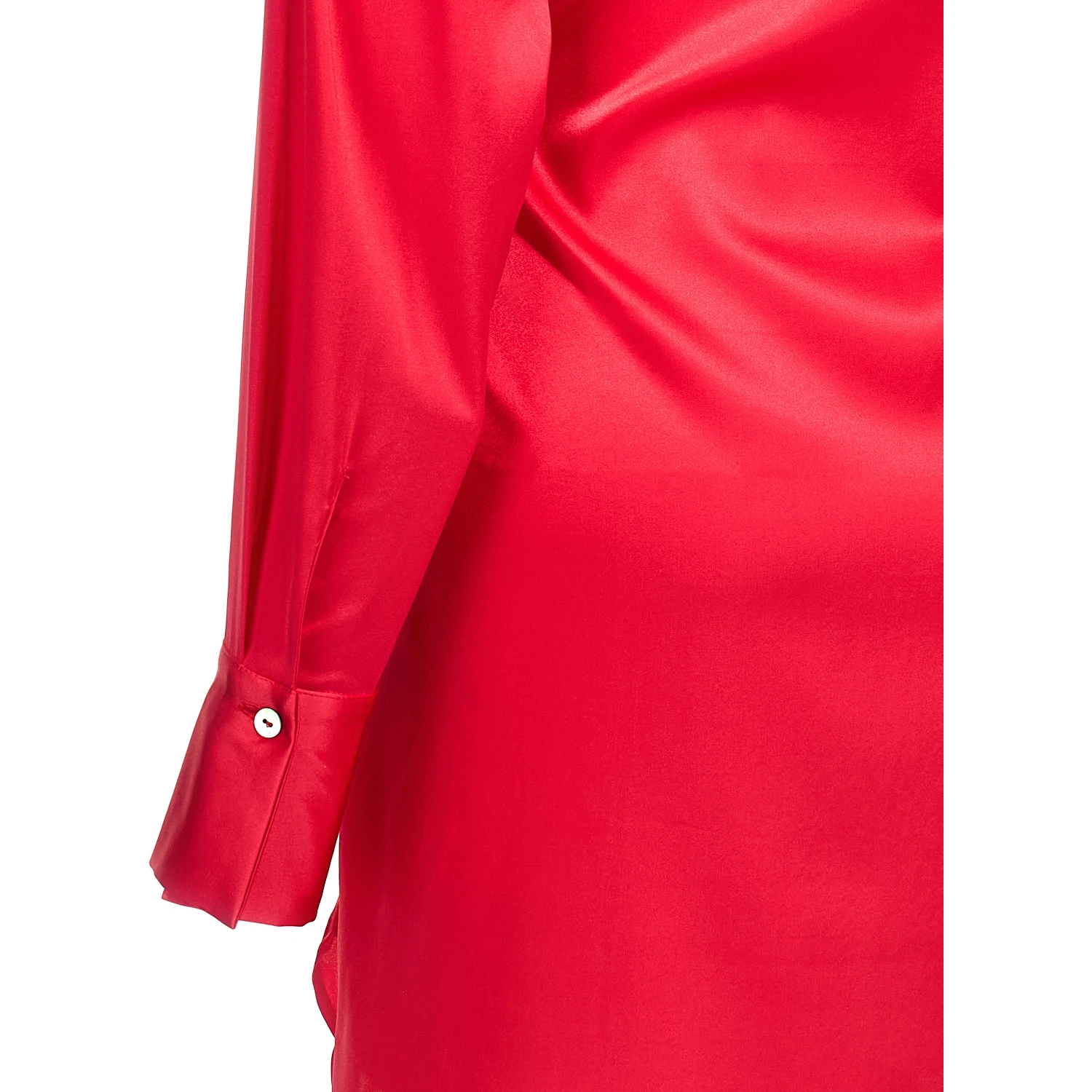 Fuchsia Silk Short Dress