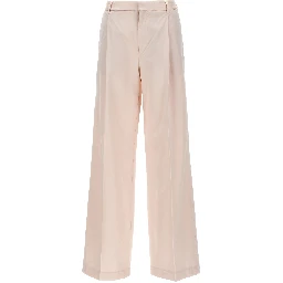 Multicolor Cotton Casual Pants
