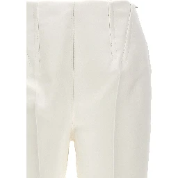 White Acetate Dress Pants