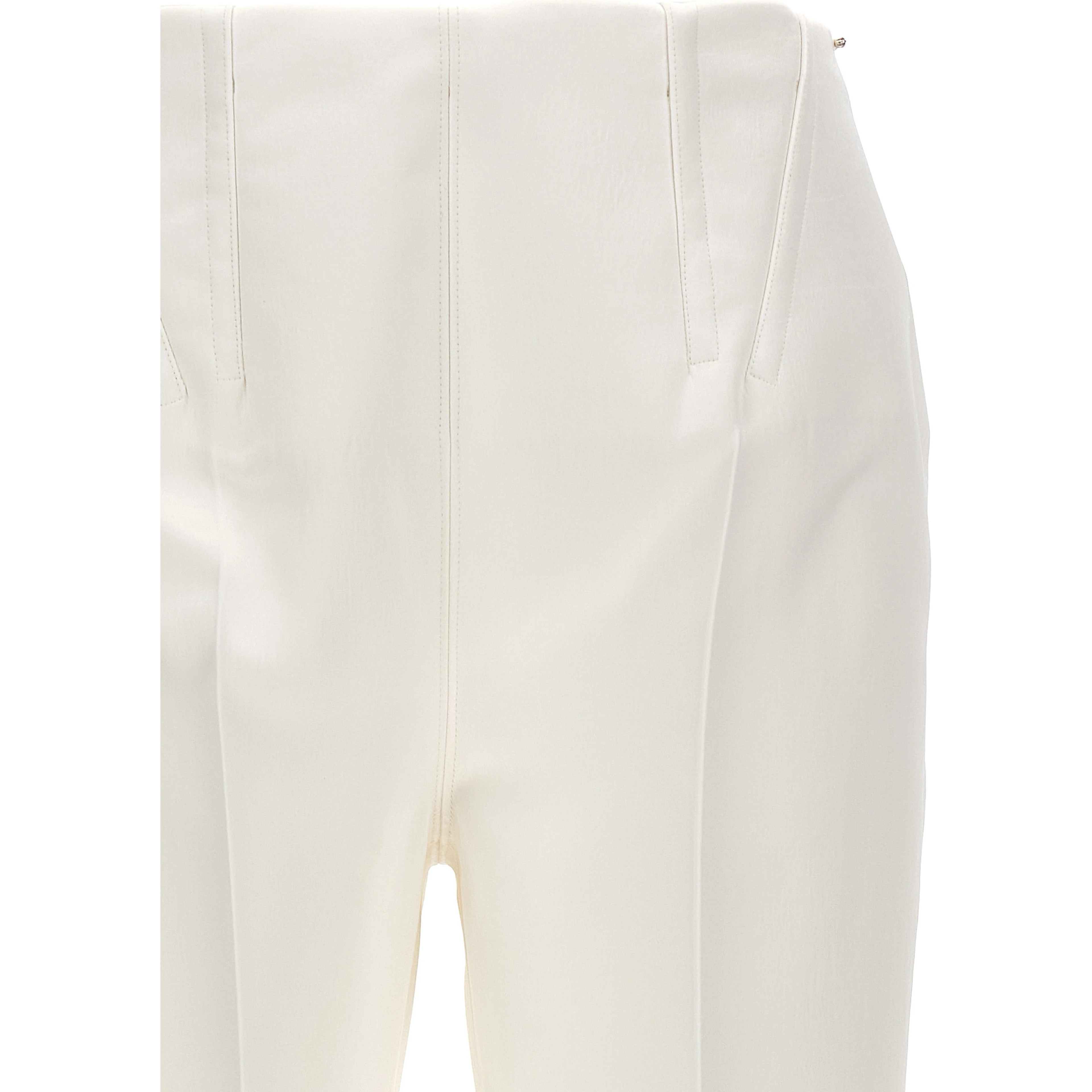 White Acetate Dress Pants