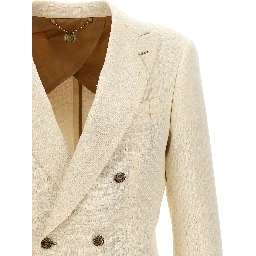 White Silk Blazer