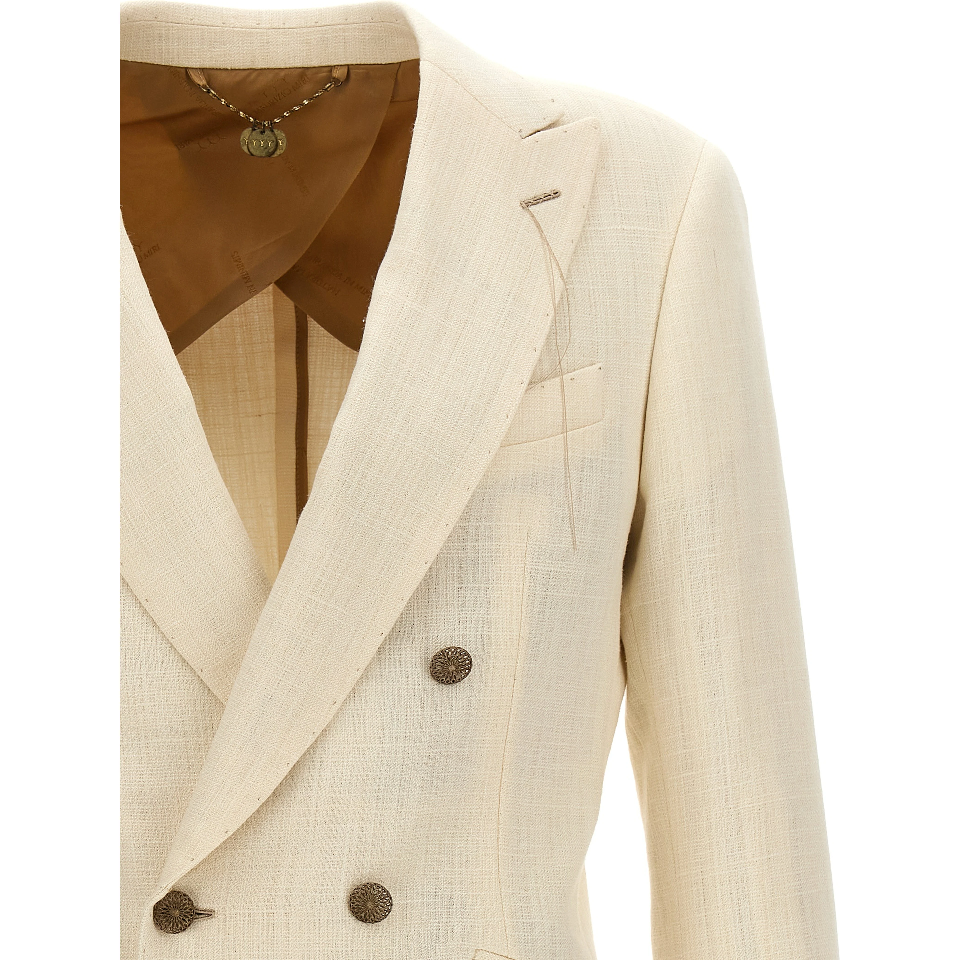 White Silk Blazer