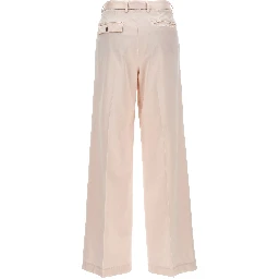 Multicolor Cotton Casual Pants