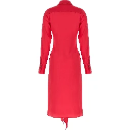 Fuchsia Silk Long Dress