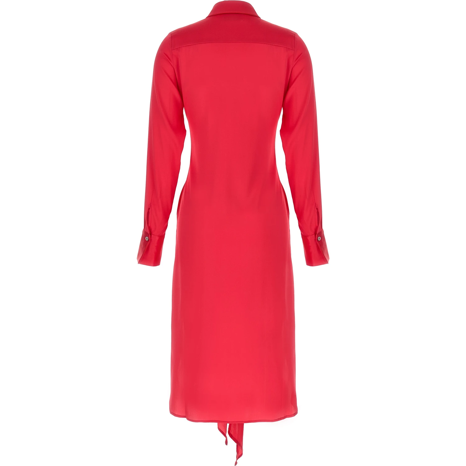 Fuchsia Silk Long Dress