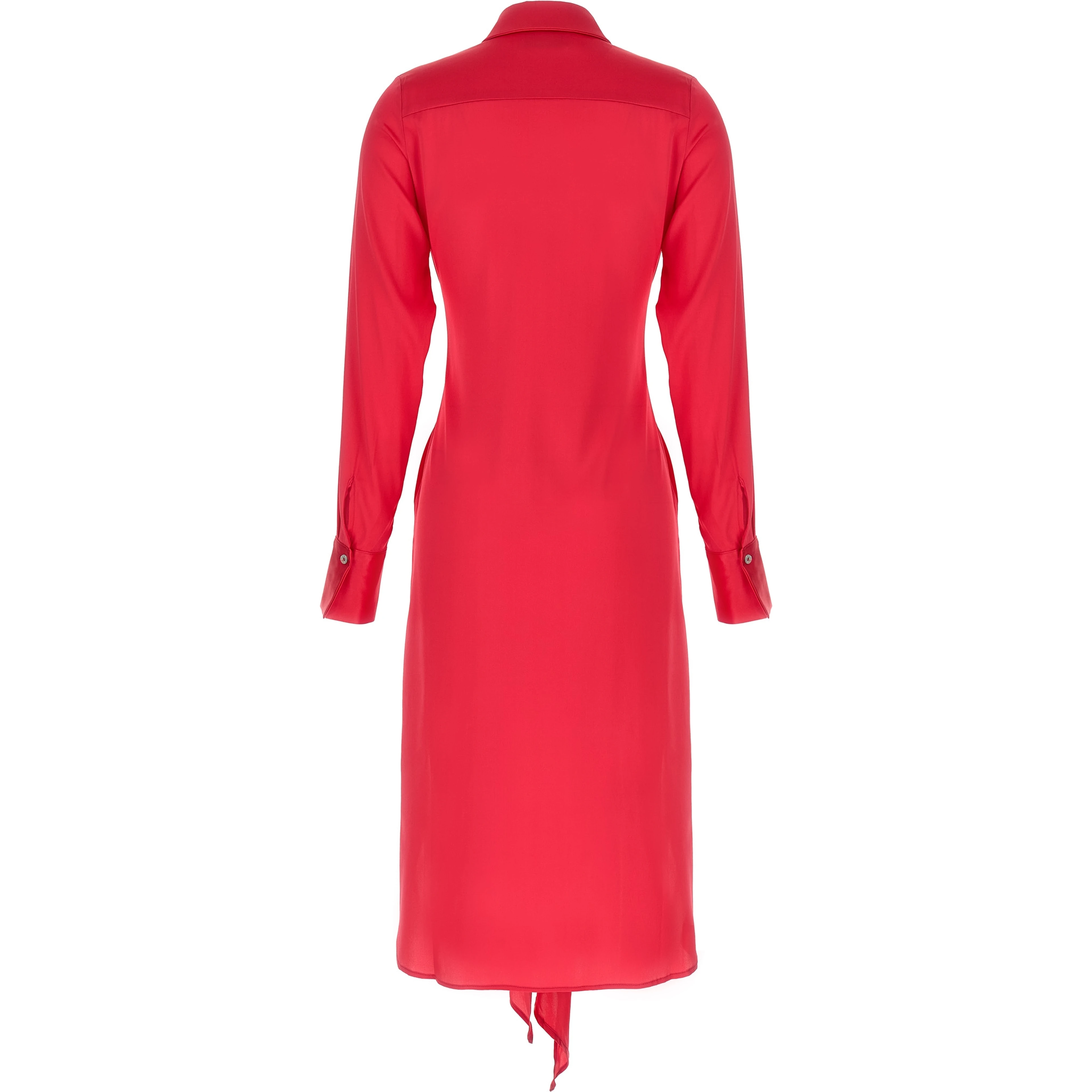 Fuchsia Silk Long Dress