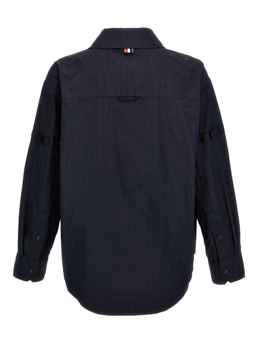 Blue Polyamide Blouse