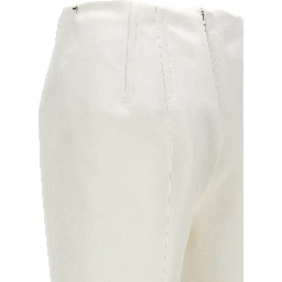 White Acetate Dress Pants