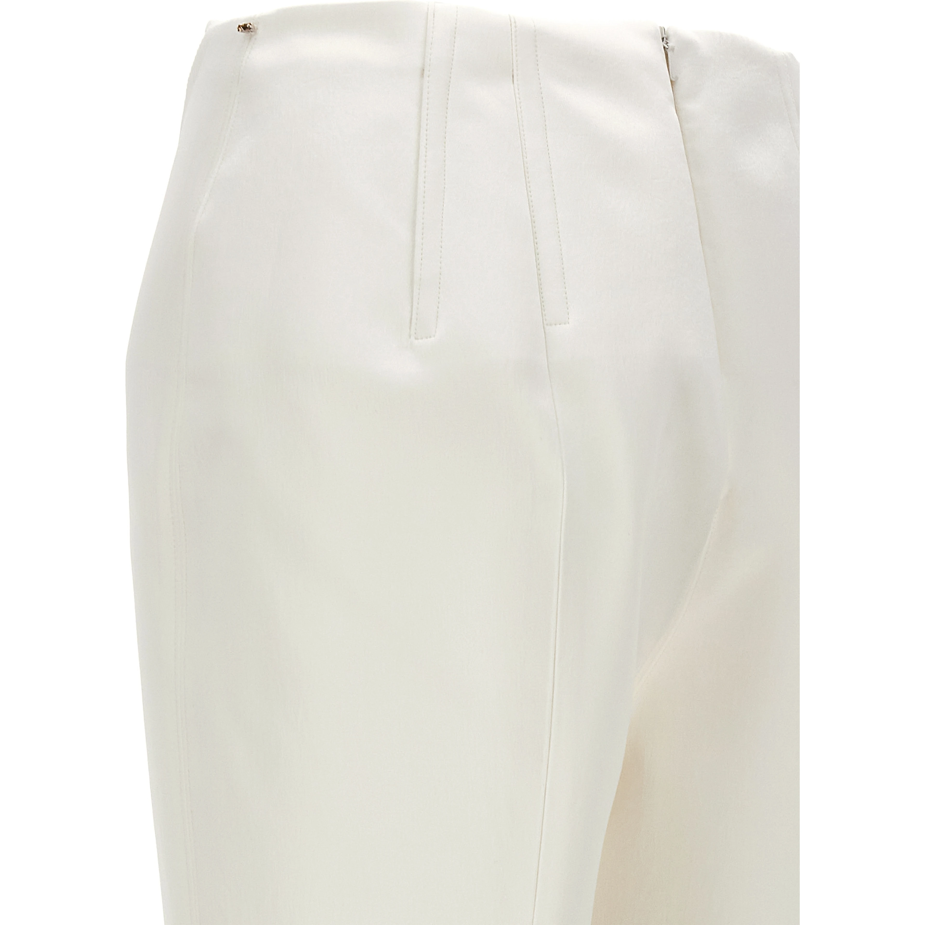 White Acetate Dress Pants